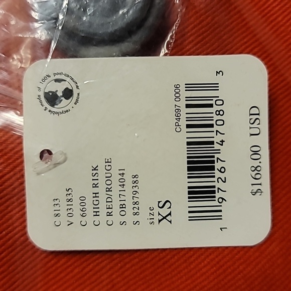 C- Free People Highlands Solid Peacoat/Jacket in High Risk Red NWT - Picture 4 of 8